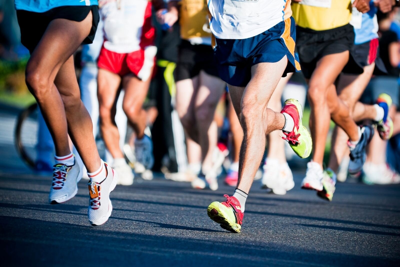 Runners in race